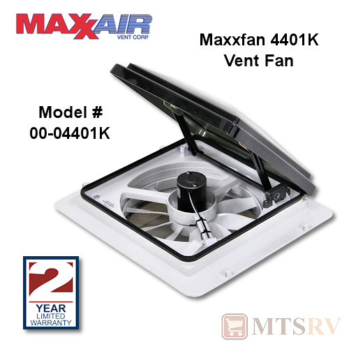 Maxxair MaxxFan 4401K Manual 4-Speed Vent Fan w/Smoke Cover