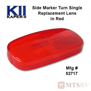 Valterra Kaper II 4"x2" Side Marker/Turn Signal Replacement Lens - Red - 52717