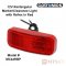 Optronics 12V Marker/Clearance Light with Reflex - Red Rectangular Lens and White Base